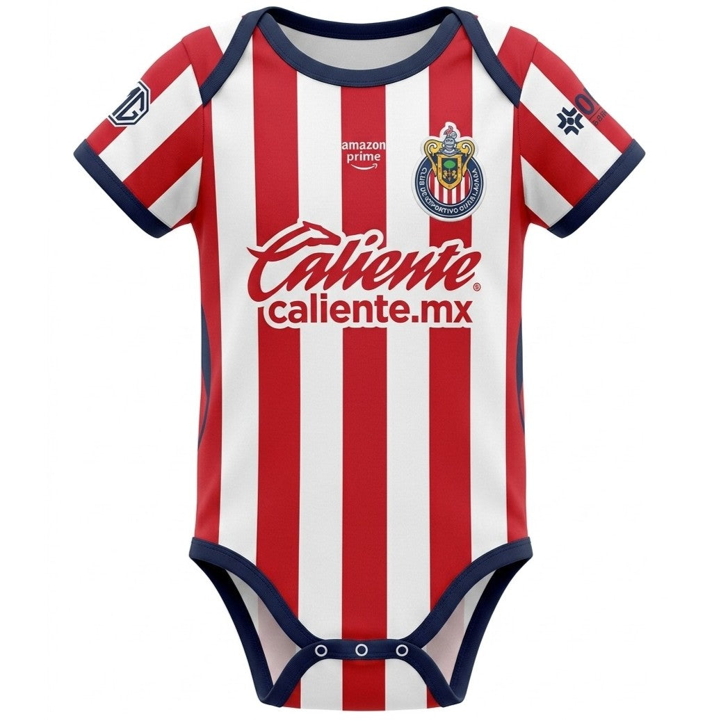 Chivas De Guadalajara 26/27 Home Baby Onesie Bodysuit