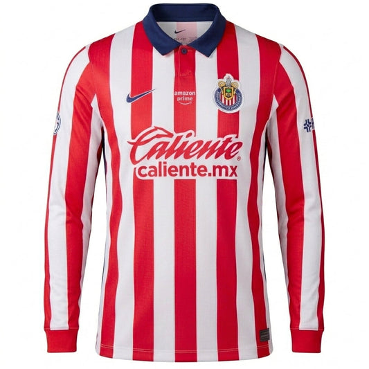 Chivas De Guadalajara 26/27 Home Long Sleeve Jersey