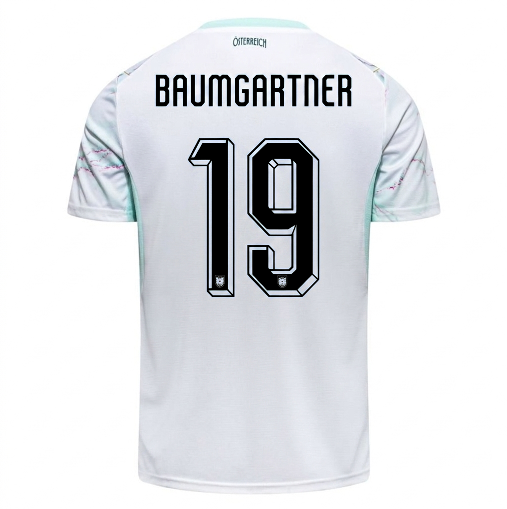 Austria 2026 Away Jersey Christoph Baumgartner #19