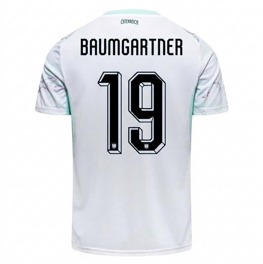 Austria 2026 Away Jersey Christoph Baumgartner #19