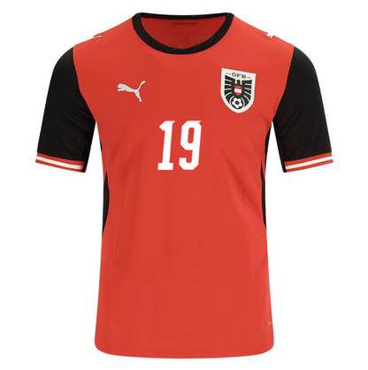 Austria 2026 Home Jersey Christoph Baumgartner #19