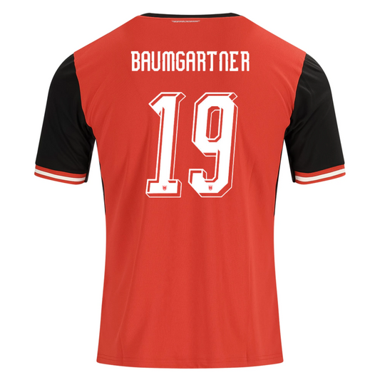 Austria 2026 Home Jersey Christoph Baumgartner #19