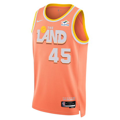 Cleveland Cavaliers Orange 2025-2026 City Edition Jersey Donovan Mitchell #45