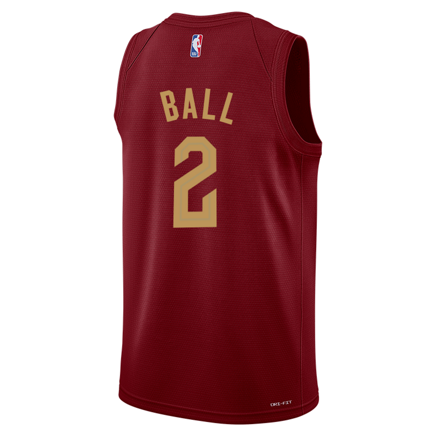 Cleveland Cavaliers Burgundy Icon Jersey Lonzo Ball #2