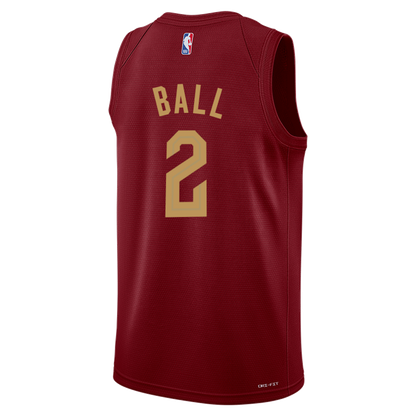 Cleveland Cavaliers Burgundy Icon Jersey Lonzo Ball #2