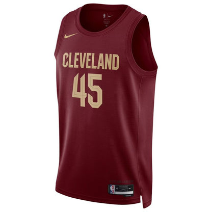 Cleveland Cavaliers Wine Icon Jersey Donovan Mitchell #45 front