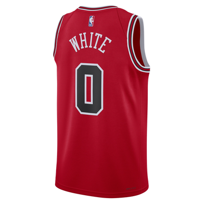 Chicago Bulls Red Icon Jersey Coby White #0