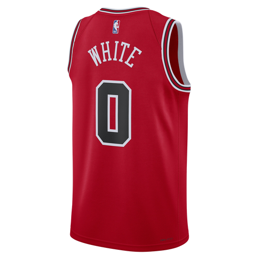 Chicago Bulls Red Icon Jersey Coby White #0