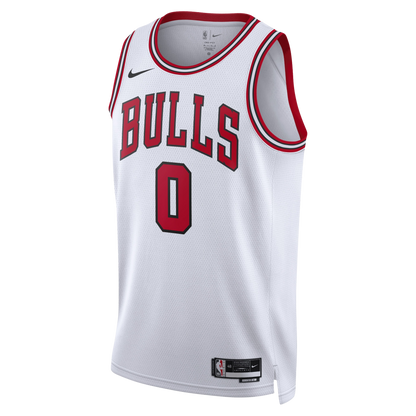 Chicago Bulls White Association Jersey Coby White #0