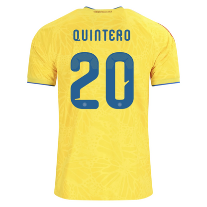 Colombia 2026 Home Jersey Juan Quintero #20