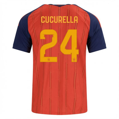 Spain 2026 Home Jersey Cucurella #24 - 2 Stars