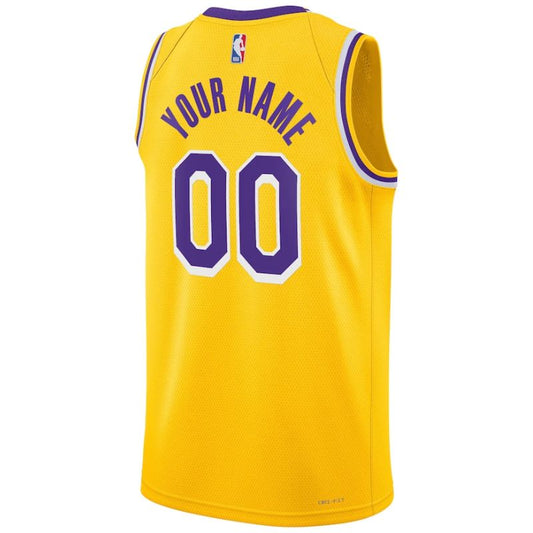 Lakers 24/25 Custom Gold Jersey