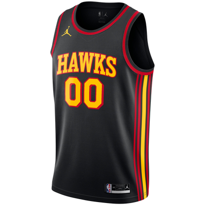 Atlanta Hawks Black Statement Jersey Custom