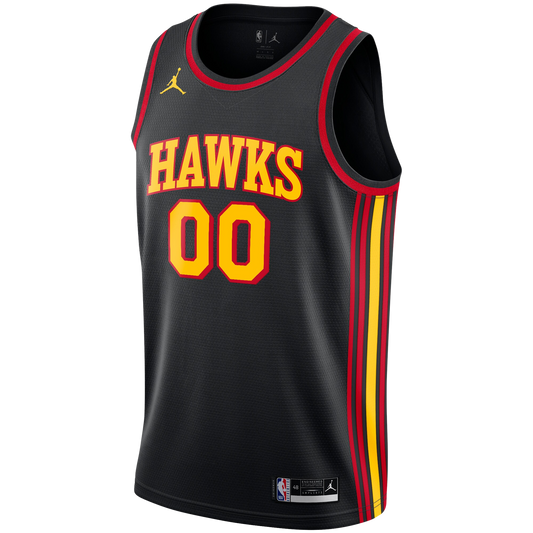 Atlanta Hawks Black Statement Jersey Custom