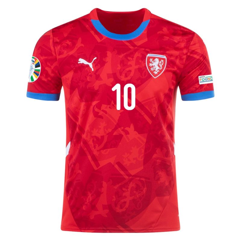 Czech Republic 2024 Home Jersey Schick #10 front