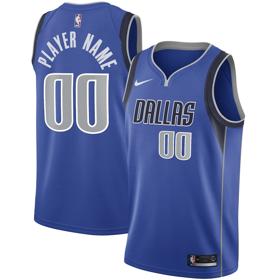 Dallas Mavericks Custom Jersey front and back