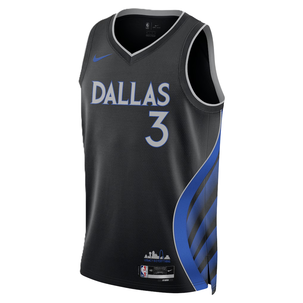 Dallas Mavericks Black 2025-2026 City Edition Jersey Anthony Davis #3