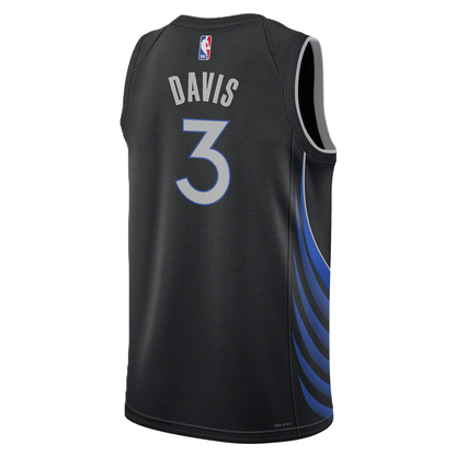 Dallas Mavericks Black 2025-2026 City Edition Jersey Anthony Davis #3
