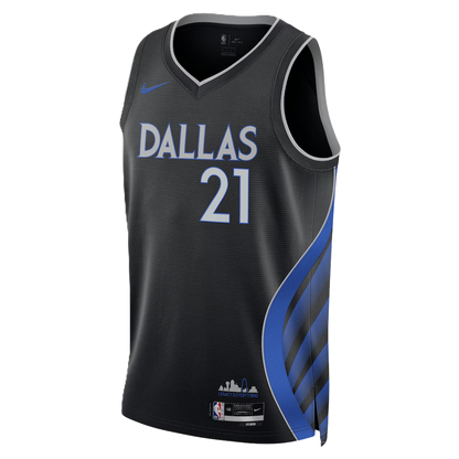 Dallas Mavericks Black 2025-2026 City Edition Jersey Daniel Gafford #21