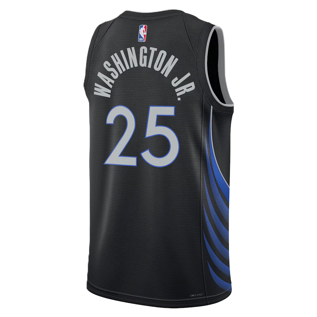 Dallas Mavericks Black 2025-2026 City Edition Jersey P.J. Washington Jr. #25