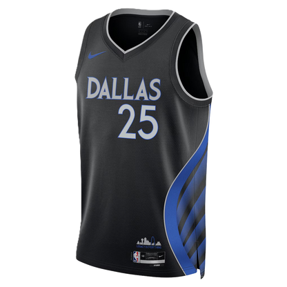 Dallas Mavericks Black 2025-2026 City Edition Jersey P.J. Washington Jr. #25