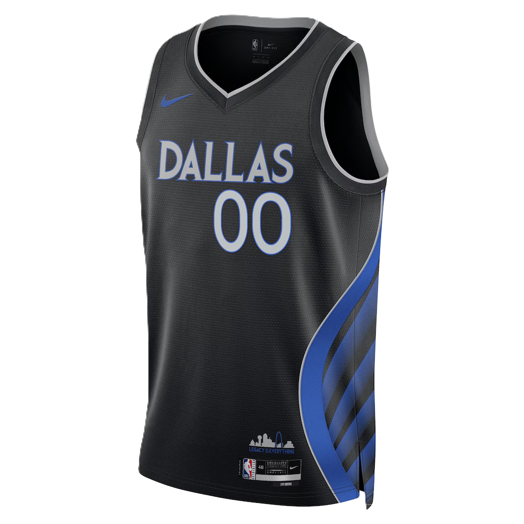 Dallas Mavericks Black 2025-2026 City Edition Jersey Custom