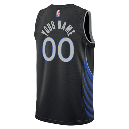 Dallas Mavericks Black 2025-2026 City Edition Jersey Custom