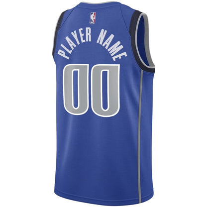 Dallas Mavericks Blue Icon Edition Jersey Custom back