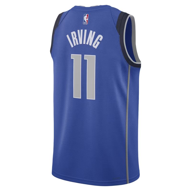 Dallas Mavericks Blue Icon Edition Jersey Kyrie Irving #11 back