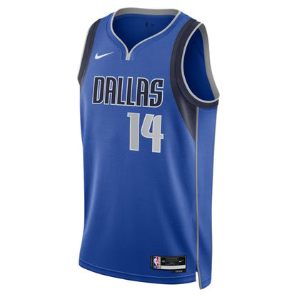 Dallas Mavericks Blue Icon Edition Jersey Morez Johnson Jr. #14 front