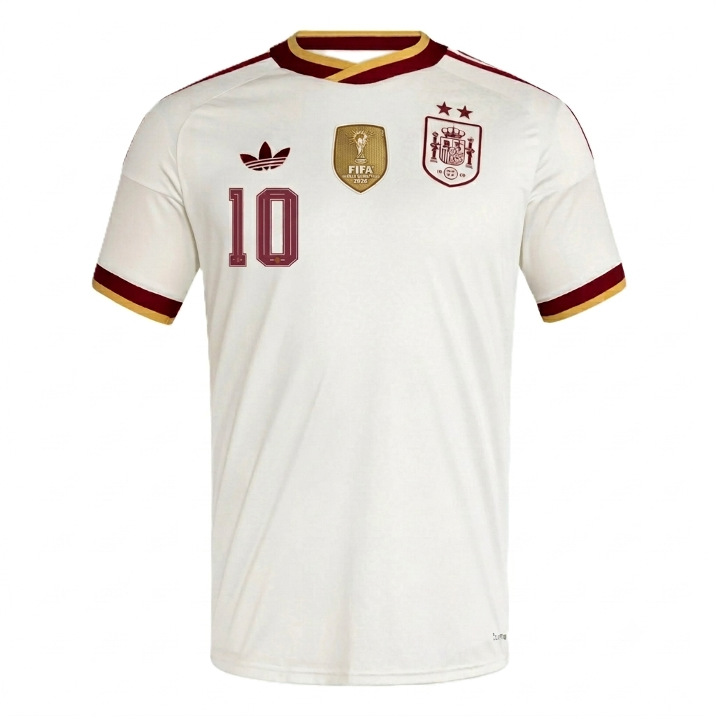Spain 2026 Away Jersey Dani Olmo #10 - 2 Stars