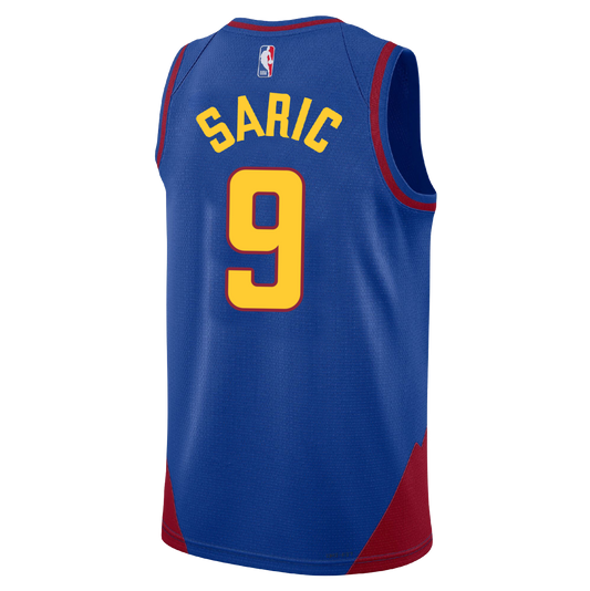 Denver Nuggets Blue Statement Jersey Dario Šarić #9