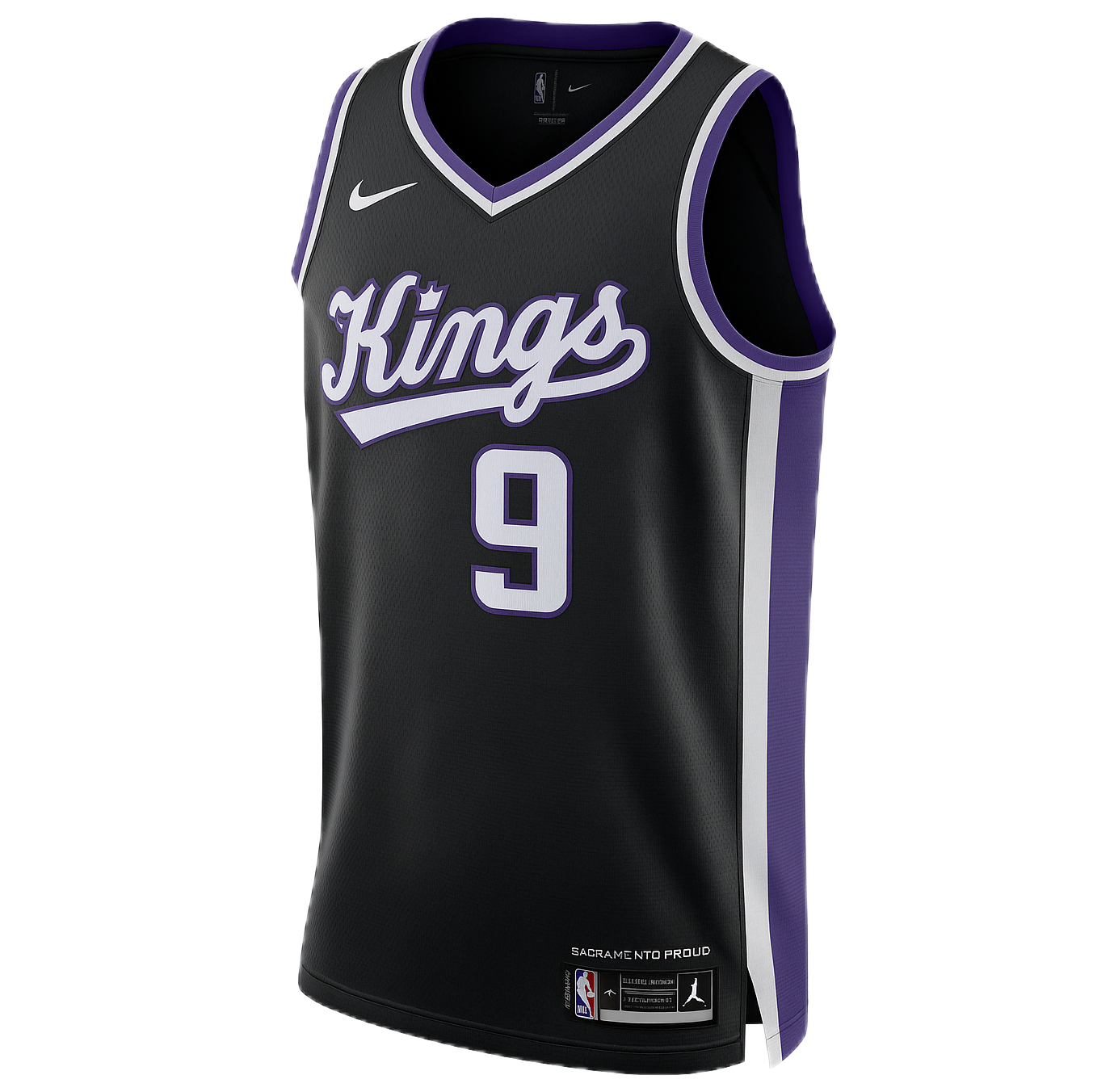 Sacramento Kings Black Icon Jersey Dario Šarić #9