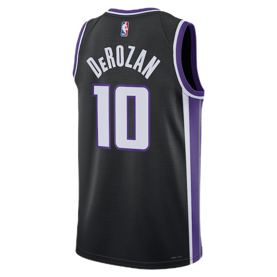 DeMar DeRozan #10 sleeveless  Swingman Jersey – Blacktop Dominance SEO Keywords: DeMar DeRozan Kings Black Icon Jersey #10, Kings Icon Edition, Black Kings Jersey Deebo, NBA Black Uniform, Sacramento Kings Basketball Apparel