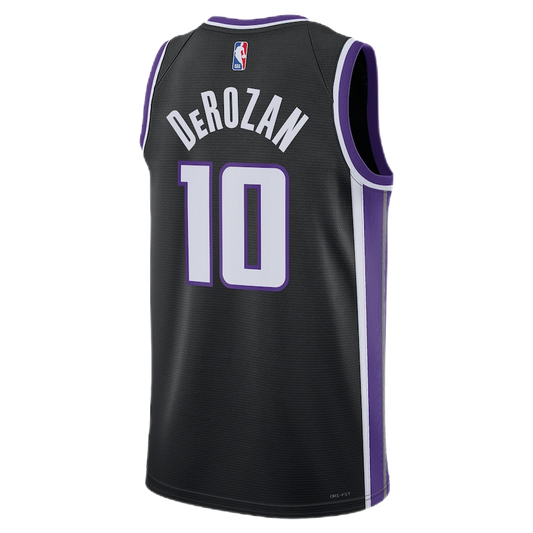 DeMar DeRozan #10 sleeveless  Swingman Jersey – Blacktop Dominance SEO Keywords: DeMar DeRozan Kings Black Icon Jersey #10, Kings Icon Edition, Black Kings Jersey Deebo, NBA Black Uniform, Sacramento Kings Basketball Apparel