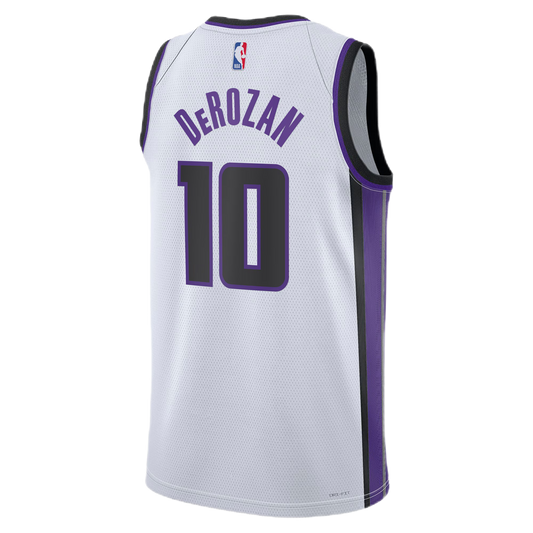 DeMar DeRozan #10 sleeveless Swingman Jersey – Pure Home Court Pride SEO Keywords: DeMar DeRozan Kings White Association Jersey #10, Kings Association Edition, White Kings Jersey, NBA White Uniform, DeMar DeRozan Basketball Gear