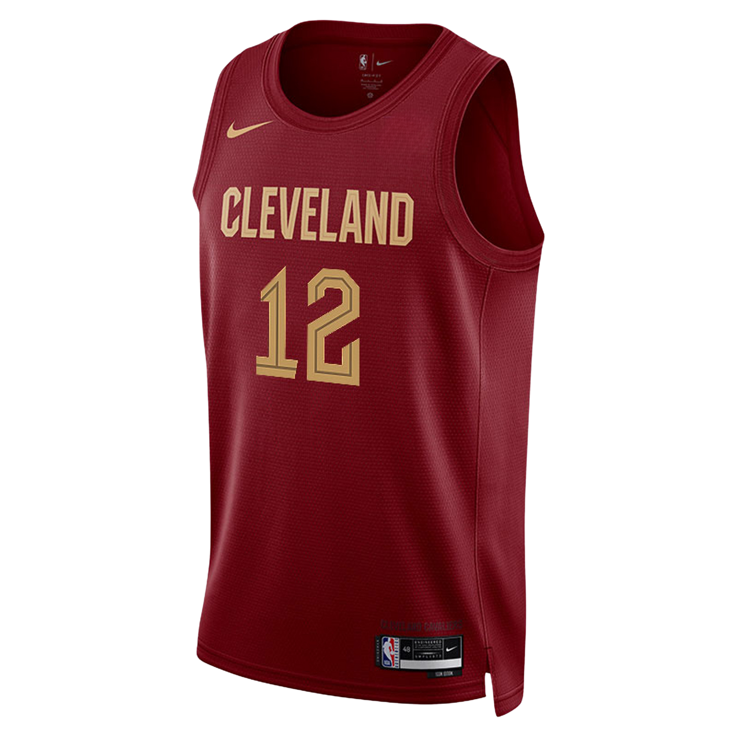 Cleveland Cavaliers Burgundy Icon Jersey De'Andre Hunter #12