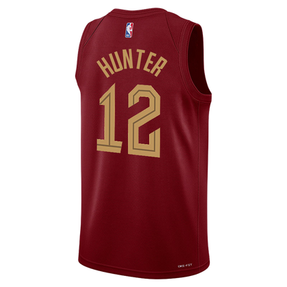 Cleveland Cavaliers Burgundy Icon Jersey De'Andre Hunter #12