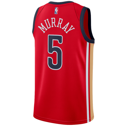 New Orleans Pelicans Red Statement Jersey Dejounte Murray #5