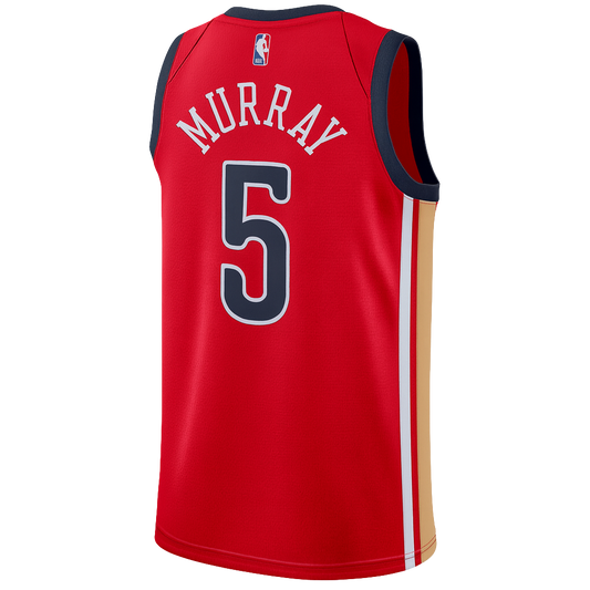 New Orleans Pelicans Red Statement Jersey Dejounte Murray #5