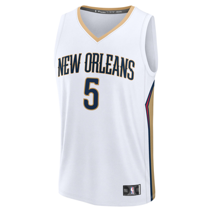 New Orleans Pelicans White Association Jersey Dejounte Murray #5
