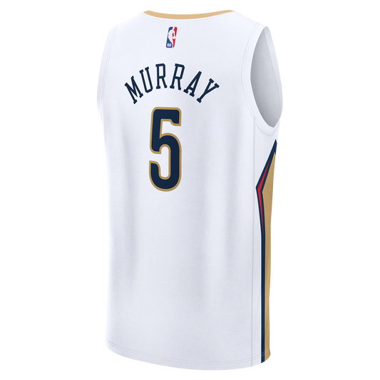New Orleans Pelicans White Association Jersey Dejounte Murray #5