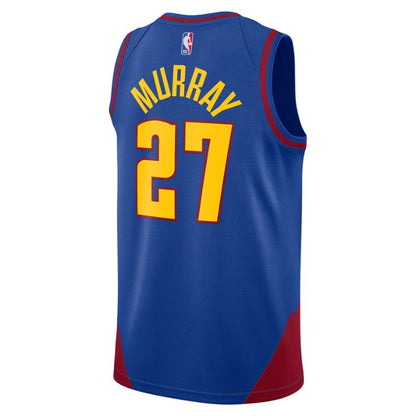 Denver Nuggets Blue Statement Jersey Jamal Murray #27 front
