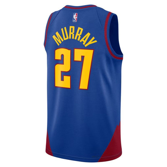 Denver Nuggets Blue Statement Jersey Jamal Murray #27 front