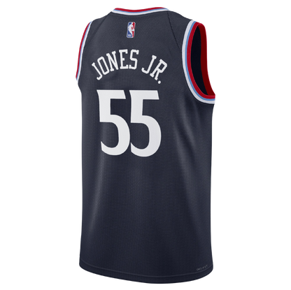 LA Clippers Navy Icon Jersey Derrick Jones Jr. #55