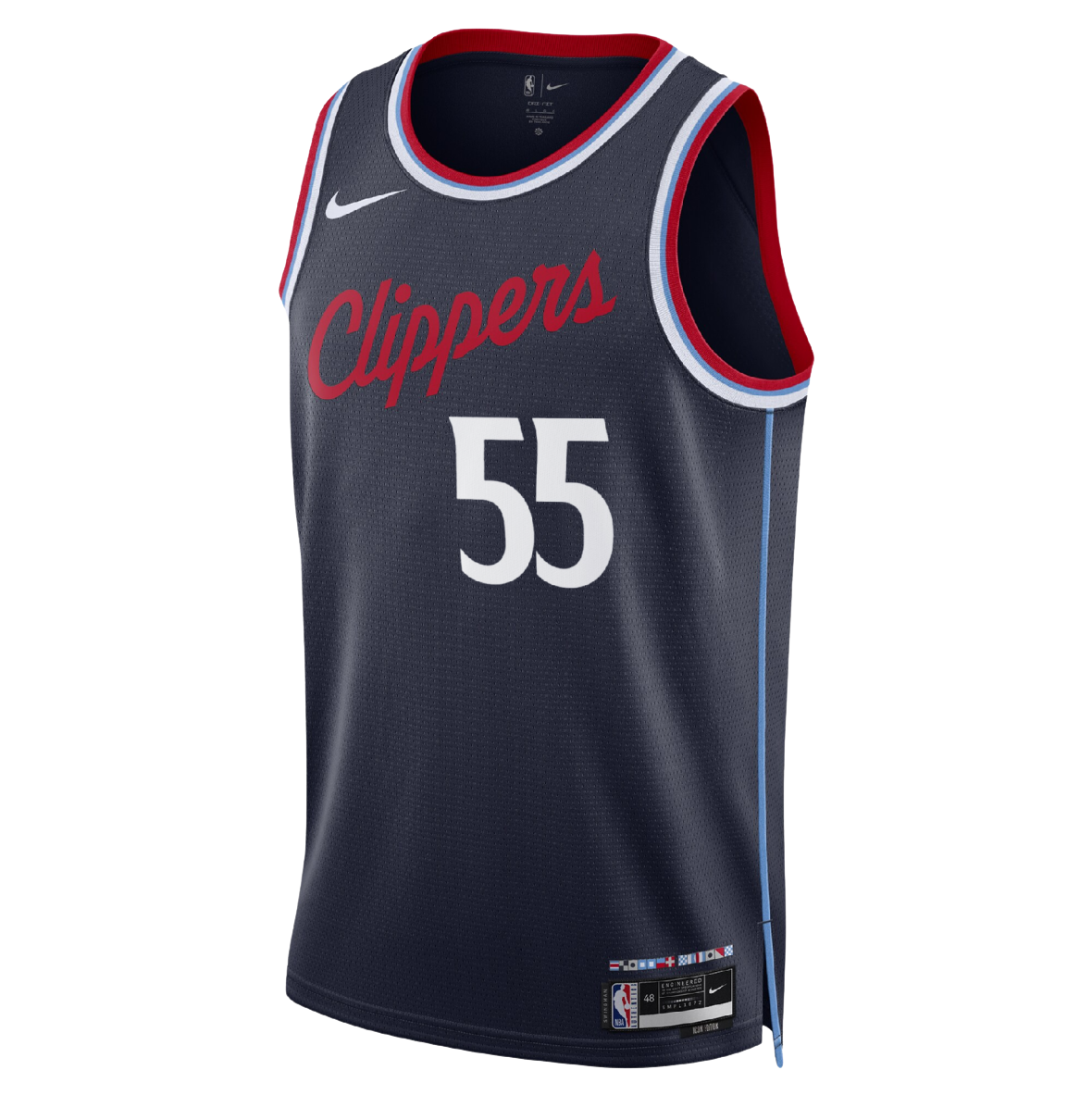LA Clippers Navy Icon Jersey Derrick Jones Jr. #55