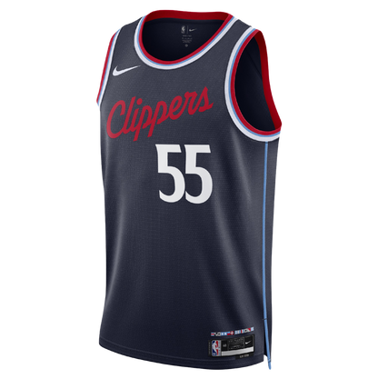 LA Clippers Navy Icon Jersey Derrick Jones Jr. #55