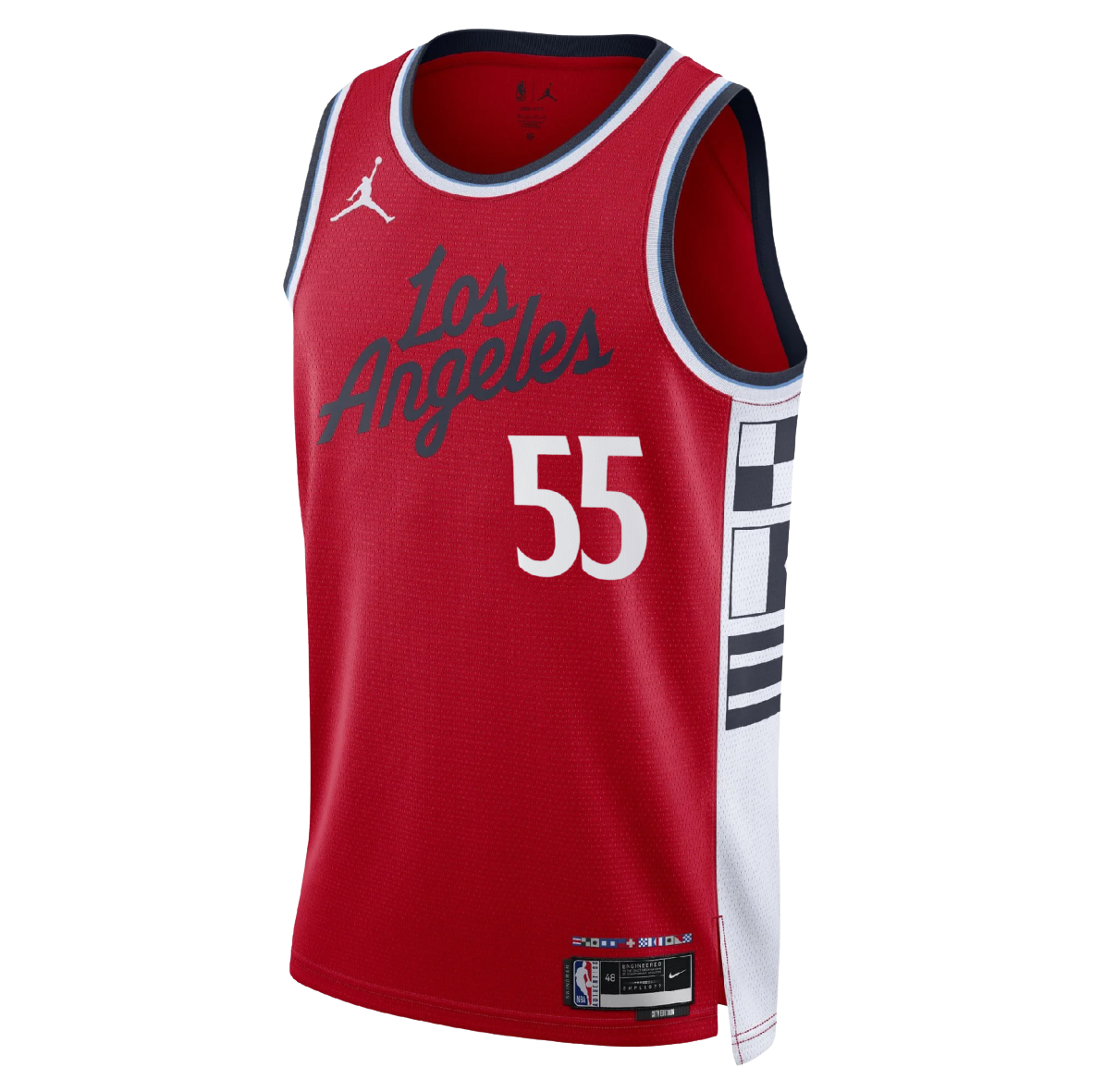 LA Clippers Red Statement Jersey Derrick Jones Jr. #55