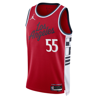 LA Clippers Red Statement Jersey Derrick Jones Jr. #55