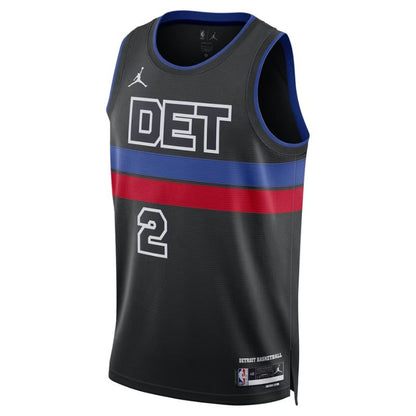 Detroit Pistons Black Statement Jersey Cade Cunningham #2 front